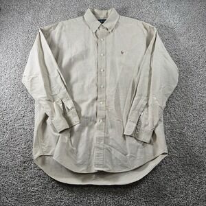 Vintage Ralph Lauren Blake Shirt Mens Large Cowboy Oxford Pocket Classic Fit 90s